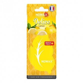 Ароматизатор воздуха целлюлозный серия Delice - Lemon (50шт/уп) NOWAX NX00081
