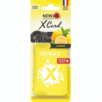 Ароматизатор &quot;X CARD&quot; - Lemon NOWAX NX07572 (фото 1)