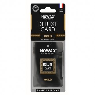 Ароматизатор целюлозний (на дзеркало) серія Delux Card - Gold NOWAX NX07731