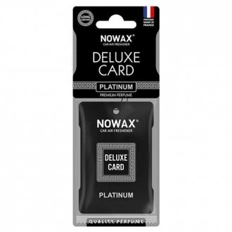 Фото автозапчастини ароматизатор целюлозний серія Delux Card 6 г-Platinum NOWAX NX07735