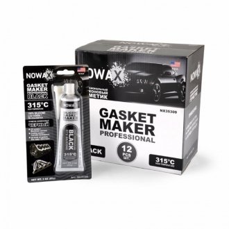 Черный силиконовый прокладочный герметик Gasket Maker Black NOWAX NX35309