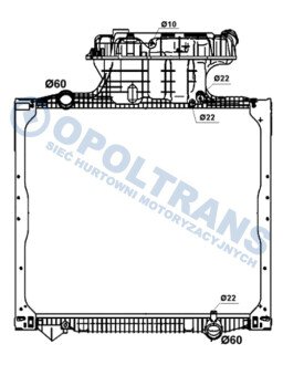 Фото автозапчасти chЕ‚odnica wody MAN TGA-07,TGS-X -12r- kpl NRF 0401000954