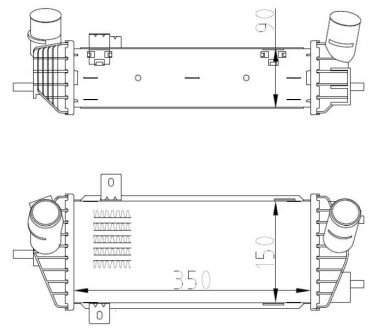 Фото автозапчастини інтеркулер HYUNDAI TUCSON; KIA SPORTAGE 1.7D 06.15- NRF 309070