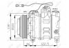 Компрессор кондиционера AUDI A4, A6, A8, ALLROAD; SKODA SUPERB I; Volkswagen PASSAT 2.5D 01.97-03.08 NRF 32167 (фото 5)