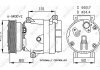 Фото автозапчасти компрессор кондиционера RENAULT MEGANE I, MEGANE I CLASSIC, MEGANE I COACH, MEGANE SCENIC, SCENIC I 1.4/1.6/1.6LPG 01.96-09.03 NRF 32404 (фото 2)