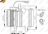 Фото автозапчастини компресор кондиціонера DAEWOO MATIZ 0.8 09.98- NRF 32436 (фото 1)