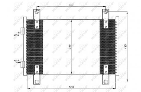 Фото автозапчасти радиатор кондиционера CITROEN JUMPER; FIAT DUCATO; PEUGEOT BOXER 1.9D-2.8D 02.94- NRF 35501