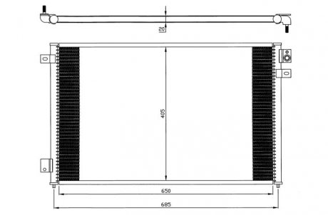 Фото автозапчасти радиатор кондиционера JAGUAR S-TYPE 3.0/4.0/4.2 01.99-10.07 NRF 35567