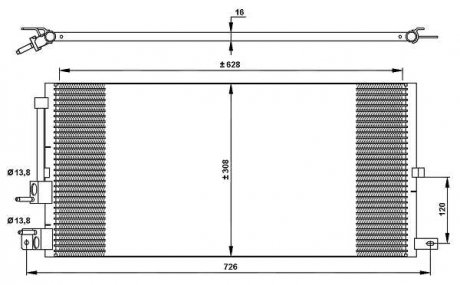 Фото автозапчасти радиатор кондиционера JAGUAR X-TYPE 2.0D/2.2D 07.03-12.09 NRF 35885