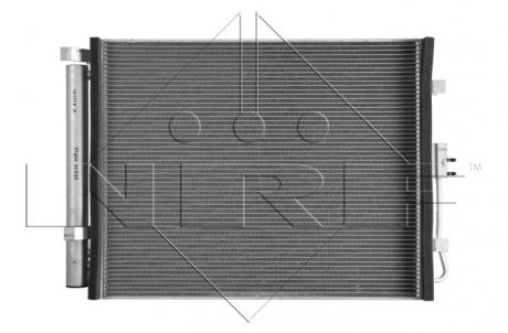 Радиатор кондиционера (с осушителем) KIA SOUL 1.6/1.6D/1.6LPG 02.09- NRF 35984 (фото 1)
