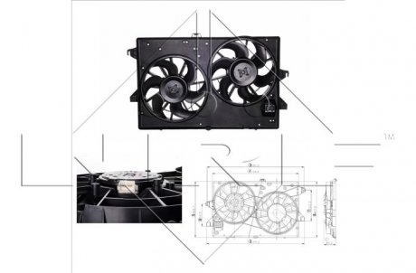 Фото автозапчастини вентилятор радіатора NRF 47000