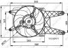 Вентилятор радіатора (з корпусом) FIAT SEICENTO / 600 1.1 01.98-01.10 NRF 47039 (фото 2)