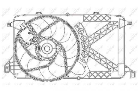 Фото автозапчастини вентилятор, охлаждение двигателя NRF 47264