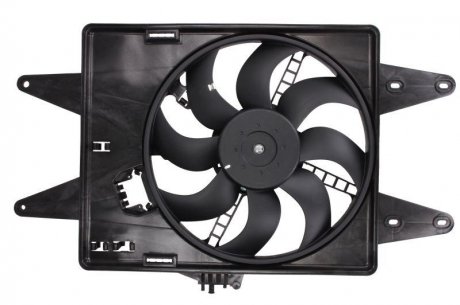 Вентилятор радіатора Fiat Doblo 1.9D 01- (з дифузором) NRF 47430 (фото 1)