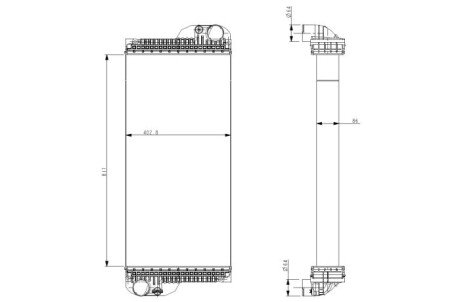 Фото автозапчасти радіатор NRF 530004