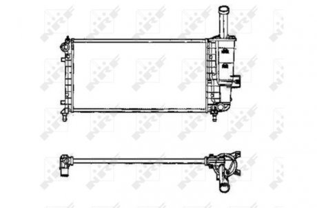 Фото автозапчасти радиатор двигателя FIAT PUNTO 1.2 09.99-12.10 NRF 53605