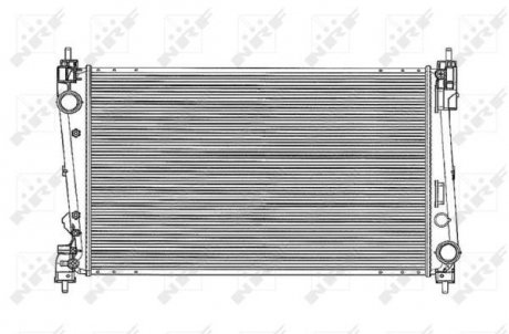Радиатор двигателя FIAT BRAVO II; LANCIA DELTA III 1.9D/2.0D 09.08-12.14 NRF 53836