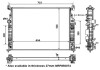 Фото автозапчасти радиатор двигателя MERCEDES GL (X164), M (W164), R (W251, V251) 3.0-5.5 02.05- NRF 53936 (фото 3)