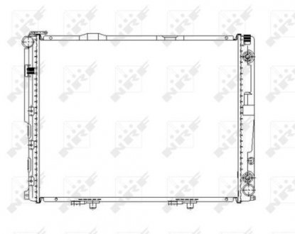 Фото автозапчасти радиатор двигателя MERCEDES E T-MODEL (S124), E (W124) 3.0D 06.93-06.96 NRF 58156