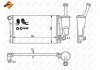 Фото автозапчасти радиатор двигателя (МКПП, с монтажными элементами Easy Fit) FIAT PANDA 1.1-1.2LPG 09.03- NRF 58170 (фото 2)