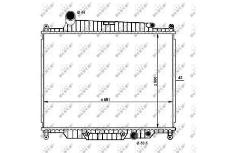 Фото автозапчасти радіатор NRF 59096