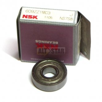 Фото автозапчасти підшипник кульковий NSK 609ZZMC5E