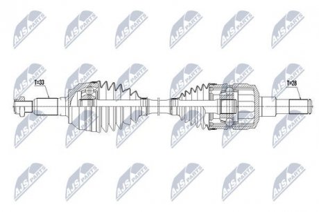 ПІВВІСЬ | HUMMER H3 3.5,3.7,5.3 06-10 /L,P/ NTY NPWCH070