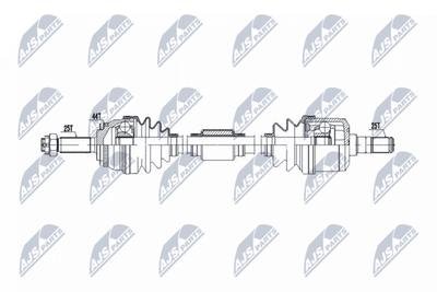 Фото автозапчасти піввісь | hyundai matrix 1.6 01- /прав,mtm/ NTY NPWHY611
