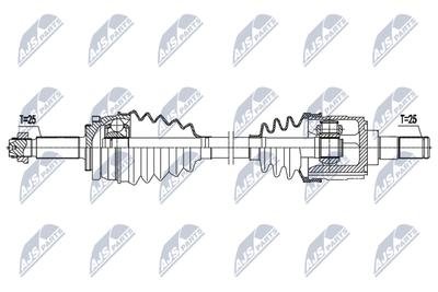 Фото автозапчасти піввісь | hyundai accent/solaris 1.4 18-, kia rio iv 1.4 17- /лів,mtm/ NTY NPWHY618