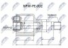 Фото автозапчасти шАРНІР РІВНИХ КУТОВИХ ШВИДКОСТЕЙ | PEUGEOT 206 1.1,1.4 98- /ЛІВ/ NTY NPWPE002 (фото 1)