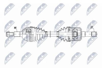 Фото автозапчасти піввісь | opel antara 06-, chevrolet captiva 06- /лів,mtm/ NTY NPWPL145