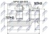 Фото автозапчастини шАРНІР РІВНИХ КУТОВИХ ШВИДКОСТЕЙ | SUBARU FORESTER S10 ATM 2.0 96-02, IMPREZA G10 ATM 2.0 92-00, LEGACY ATM 2.0 93-98 Л/П NTY NPWSB003 (фото 1)