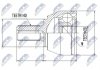 Фото автозапчастини шАРНІР РІВНИХ КУТОВИХ ШВИДКОСТЕЙ | FORD MONDEO 07-, FORD S-MAX/GALAXY 06-, VOLVO S60 10- S80 07-, V60 10-, V70 08-11 NTY NPZFR039 (фото 1)