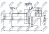 Фото автозапчастини шАРНІР РІВНИХ КУТОВИХ ШВИДКОСТЕЙ | HYUNDAI GETZ 1.1 02- NTY NPZHY502 (фото 1)