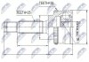 Фото автозапчасти шАРНІР РІВНИХ КУТОВИХ ШВИДКОСТЕЙ | HYUNDAI ATOS 1.0I 97- /+ABS=38T/ NTY NPZHY512 (фото 1)