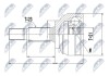 Фото автозапчастини шАРНІР РІВНИХ КУТОВИХ ШВИДКОСТЕЙ | RENAULT CAPTUR 0.9 13- NTY NPZ-RE-052 (фото 1)
