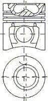 Фото автозапчасти поршень NURAL 8710320000