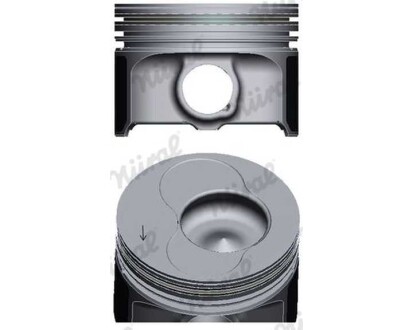 Фото автозапчасти поршень двигателя VAG 80.0 1.9SDI AGP/AQM/ASY/AYQ (CYL 3-4) NURAL 87-114907-30