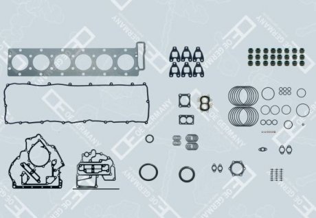 Фото автозапчасти комплект прокладок двигателя MAN TGA, TGS I, TGX I D2066LF01-D2066LF93 12.00- (51009006680) OE GERMANY 02 3000 206600