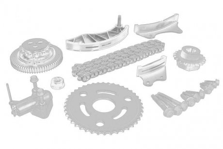 Фото автозапчастини комплект ГРМ (ланцюг + елементи) ASTRA J, ASTRA J GTC, ASTRA K, INSIGNIA A, INSIGNIA A COUNTRY, INSIGNIA B, INSIGNIA B GRAND SPORT, MERIVA B, ZAFIRA C 1.6D 02.13- Opel 95528472