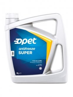 Фото автозапчастини антифриз концентрат Super Antifreeze G11 (голубой) 3 л. Opet SUPER ANTIFREEZE 3 L