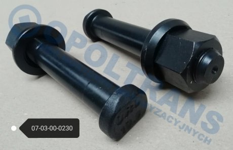 Фото автозапчастини болт колеса з круглою головкою з різьбою M22x1,5x128mm OPOLTRANS 07-03-00-0230