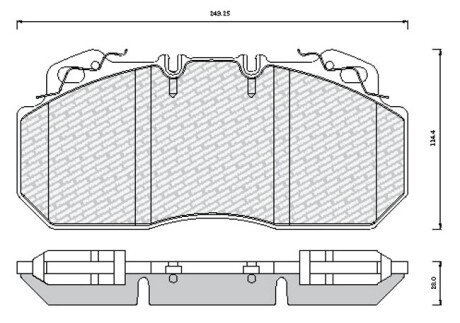 Фото автозапчасти тормозные колодки MERITOR D-LISA (Renault, ROR / MERITOR, Volvo, Dennis, Irisbus) с монтажным комплектом (29090 WVA) OPOLTRANS 1001010028