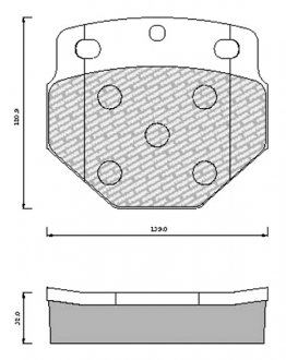 Колодки тормозные передние Setra 2, Bova OPOLTRANS 10-01-01-0029 (фото 1)