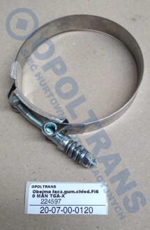 Фото автозапчасти хомут патрубка радиатора MAN TGA-X d-60 Mega OPOLTRANS 20-07-00-0120