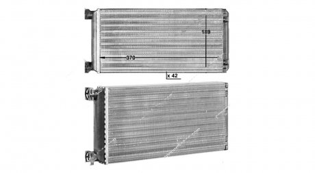 Радиатор кондиционера DAF CF, XF105/106/-13 (1454123) OPOLTRANS DF6036-HW