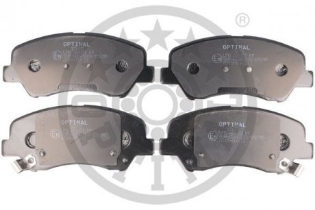 Фото автозапчастини klocki hamulcowe hyundai accent iv (rb), accent iv saloon (rb), i20 (gb, ib), i20 coupe (gb) 10> przod szt Optimal BP12672