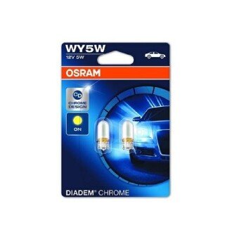 Фото автозапчастини лампочка допоміжна, 2шт, WY5W, 12В, max. 5Вт, тип гнізда W2,1X9,5D OSRAM 2827DC-02B
