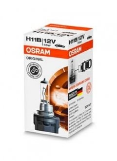 Фото автозапчастини лампа галогенная Н11 12V В 55W PGJY19-2 FS1 OSRAM 4008321054654