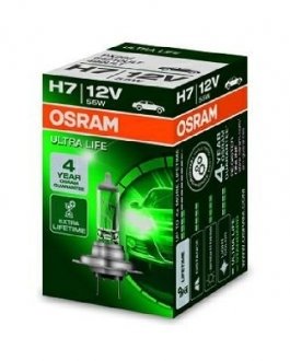 Фото автозапчасти автомобильная лампа: H7 12V 55W PX26d ULTRA LIFE OSRAM 4008321416261